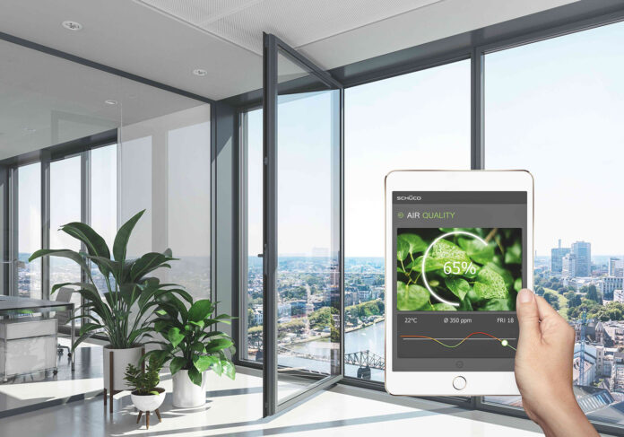 Internet of Facades: HVAC optimization based on occupancy and weather by Schüco (Image Courtesy of Schüco)