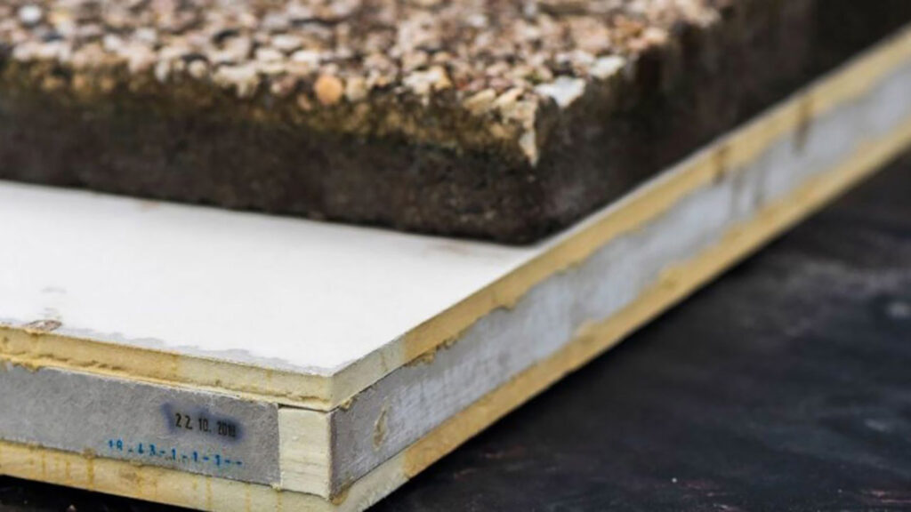 Detail of vacuum insulation panels (VIPs)
