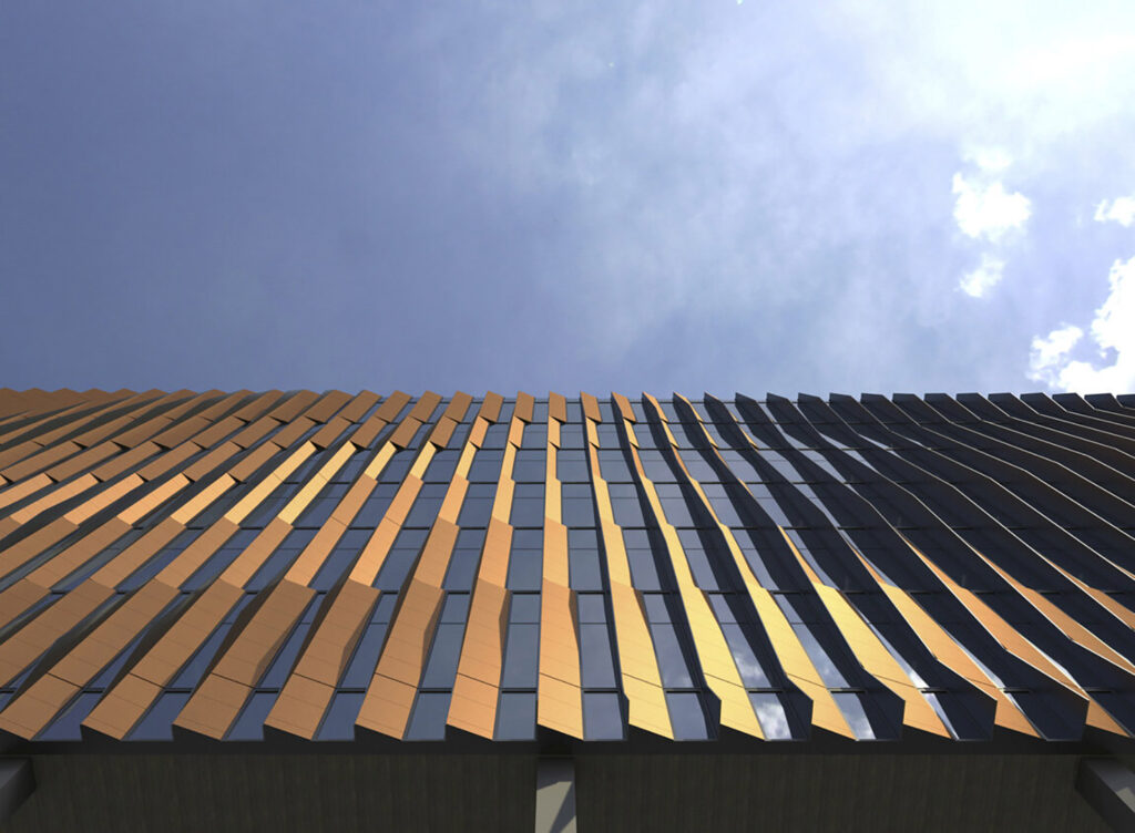 100 Hood Park Drive Tower, Boston, by SMMA Architects. Facade detail