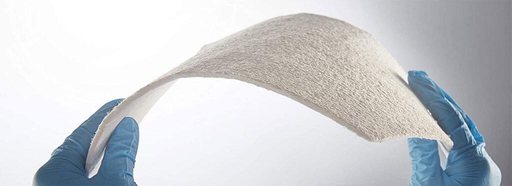 Detail of the aerogel's honeycomb porous microtexture