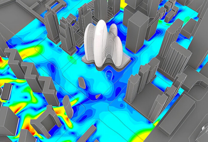 CFD simulations: wind speeds at OPPO HQ