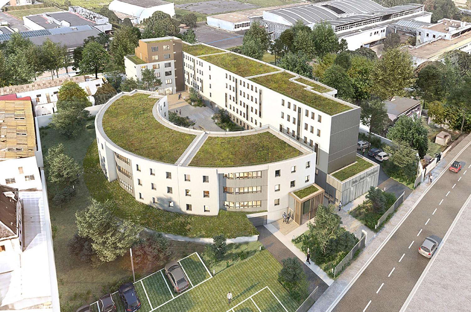Energy-positive envelope retrofit of Jean Carazzo social housing in Besons (France)