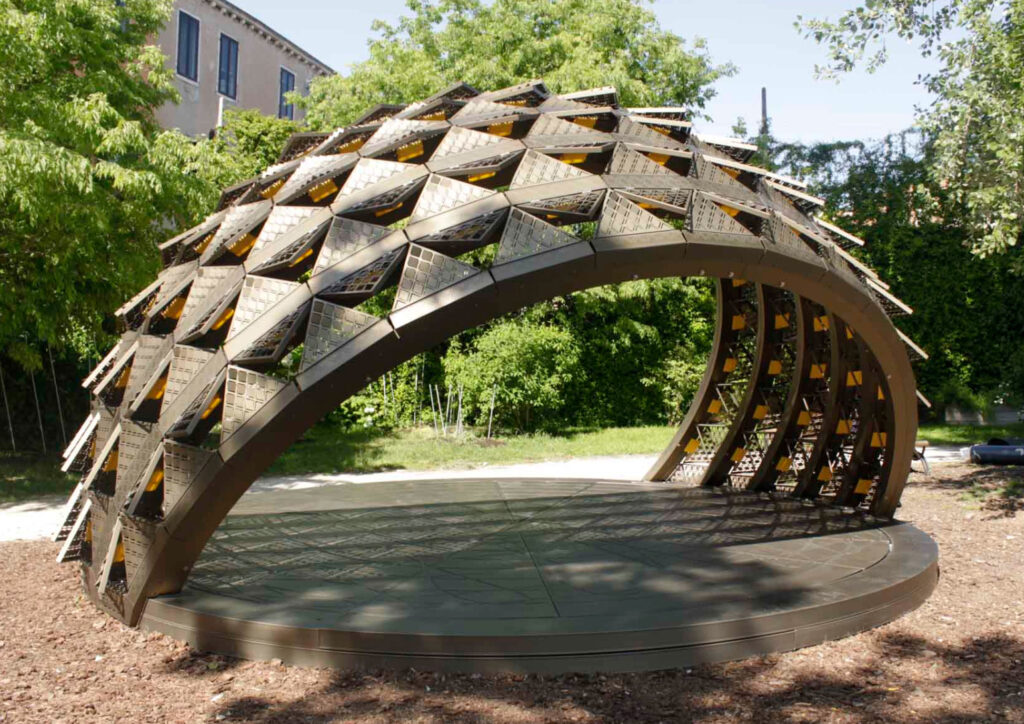 The SOMBRA pavilion, showcased at the 2025 Venice Architecture Biennale - Photo credit: Jaap Heemskerk