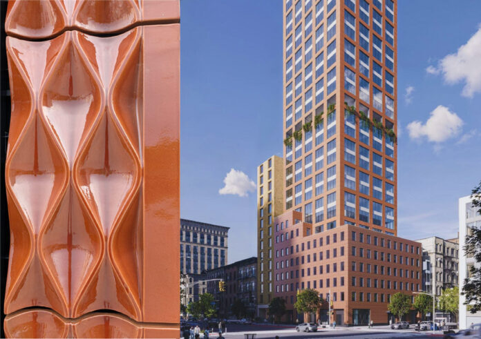 401 East, 51 street, New-York City, with terracotta panels by Simeon Facades. Photo credit: courtesy of Simeon Facades