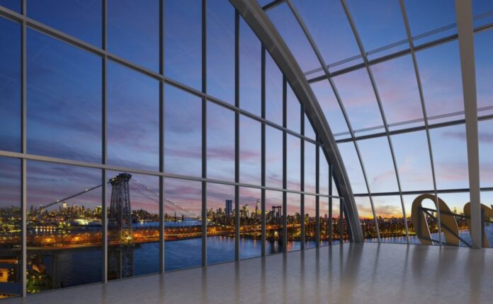 Domino Sugar Refinery, New York Architects: PAU - Practice for Architecture and Urbanism Façade Engineer: Focchi Group and MEW (Manfroni Engineering Workshop) Curved Glass: CRICURSA Rendering courtesy of Two Trees Management