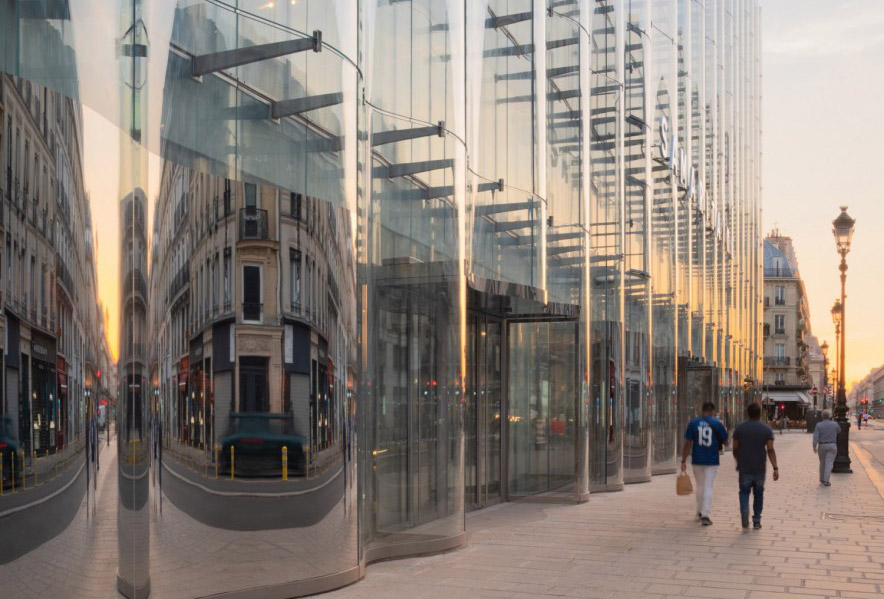 La Samaritaine Department Store, Paris François Brugel Architectes Associés, LAGNEAU ARCHITECTES, SRA ARCHITECTES, Kazuyo Sejima + Ryue Nishizawa / SANAA Facade Engineer / Consultant: RFR Structure et Enveloppe Curved Glass: CRICURSA | Tvitec Group Photo Jared Chulski