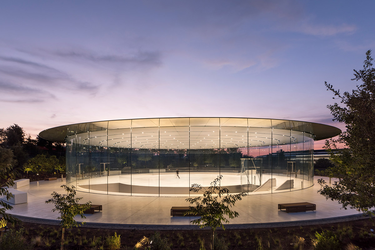 The Steve Jobs Theater - Apple Park, Cupertino Architects Foster + Partners Photo Nigel Young