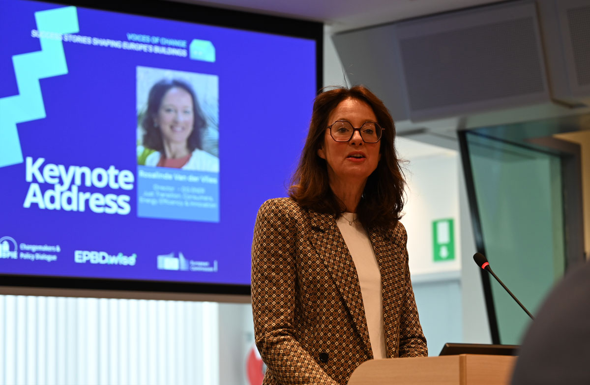 Voices of Change conference, Brussels, 12 May 2026 Explaining how the EPBD framework, national renovation plans and new financial instruments will shape façade design, retrofit and construction practice in Europe. Rosalinde van der Vlies, Director at DG Energy, European Commission