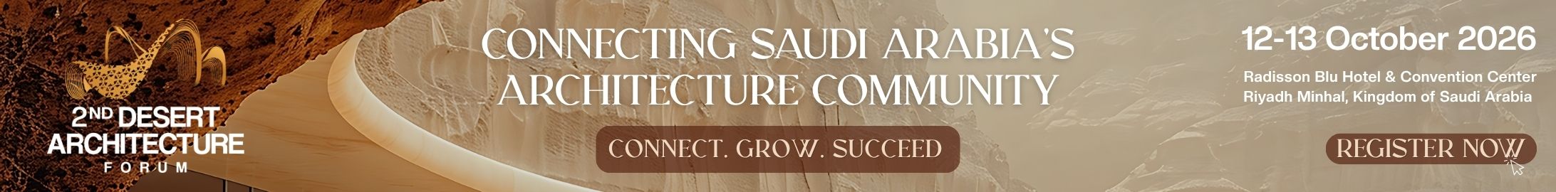 2nd Desert Architecture KSA Forum 2026, with Facade Today as Media Partner